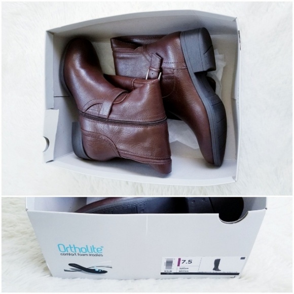 Croft & Barrow Ortholite Armor Brown Riding Boots - Picture 7 of 8